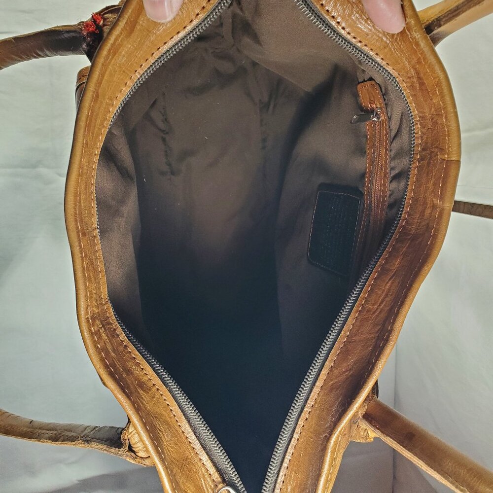 American West Tooled Leather Shoulder Bag - Picture 8 of 15